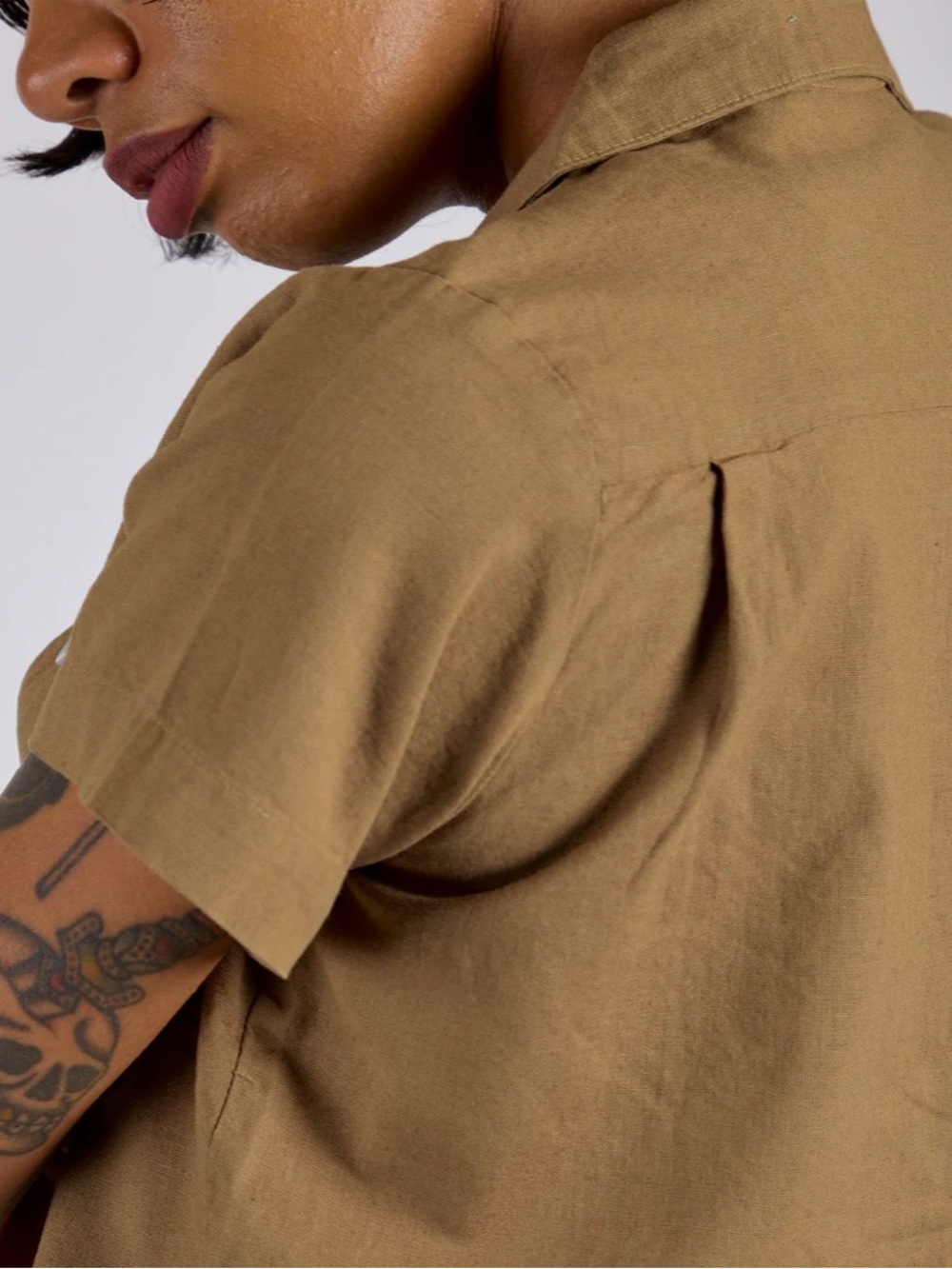 Big Bud Press Pantry Button Up in Beige - Picture 5 of 11